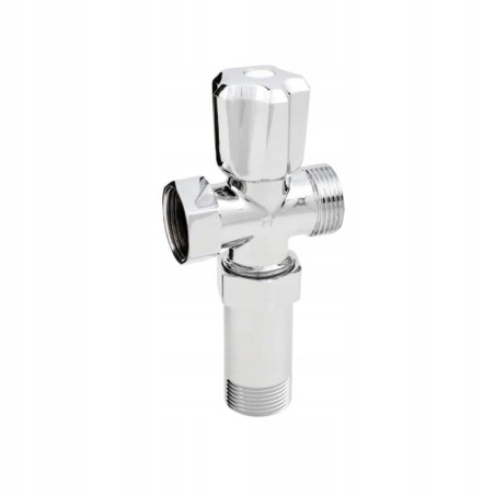 Zawór  3/4"x3/4"x3/4" grzy.z ruch.nakr.do pralki 